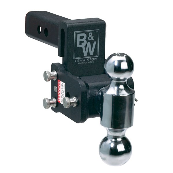 B&W Trailer Hitches B&W Trailer Hitches TS10038B Tow & Stow Adjustable Ball Mount-1-7/8" & 2" Ball 5" Drop 5.5" Rise TS10038B - main
